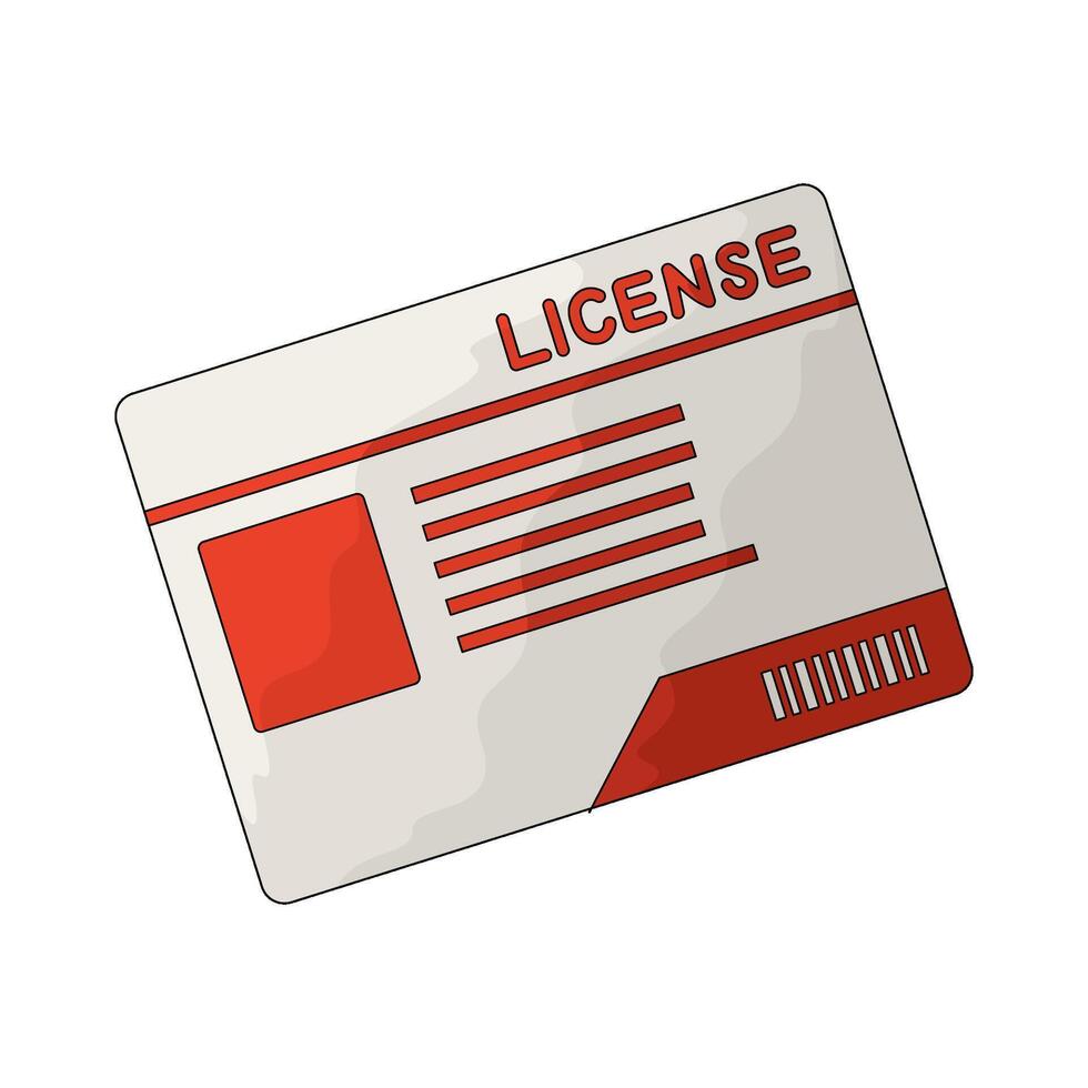 license card illustration vector