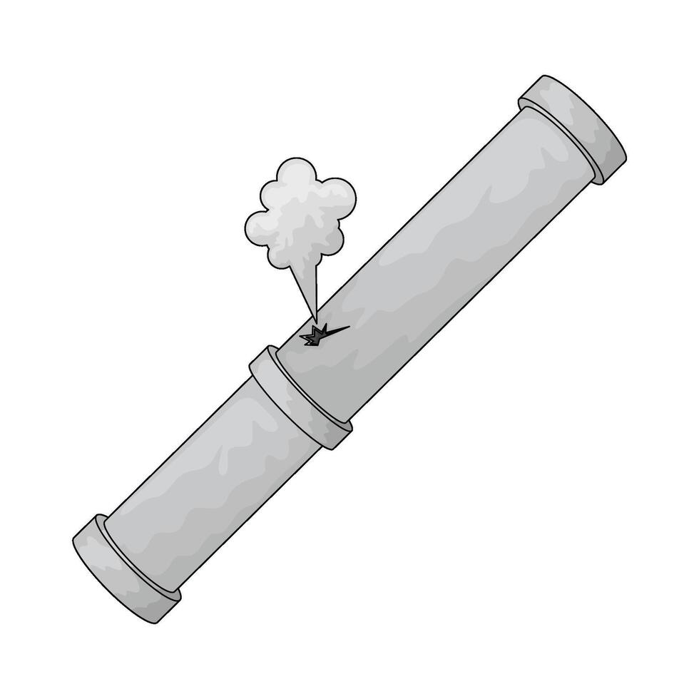 a Pipe leak vector