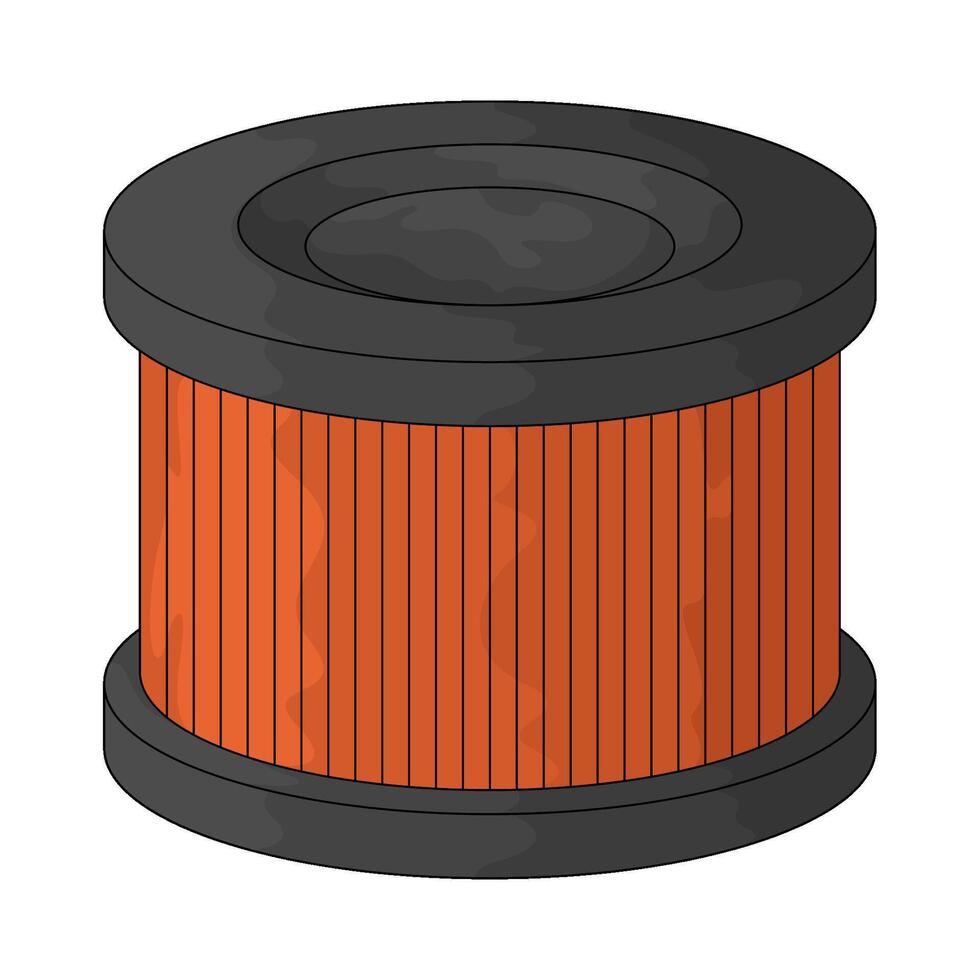 illustration of oil filter vector