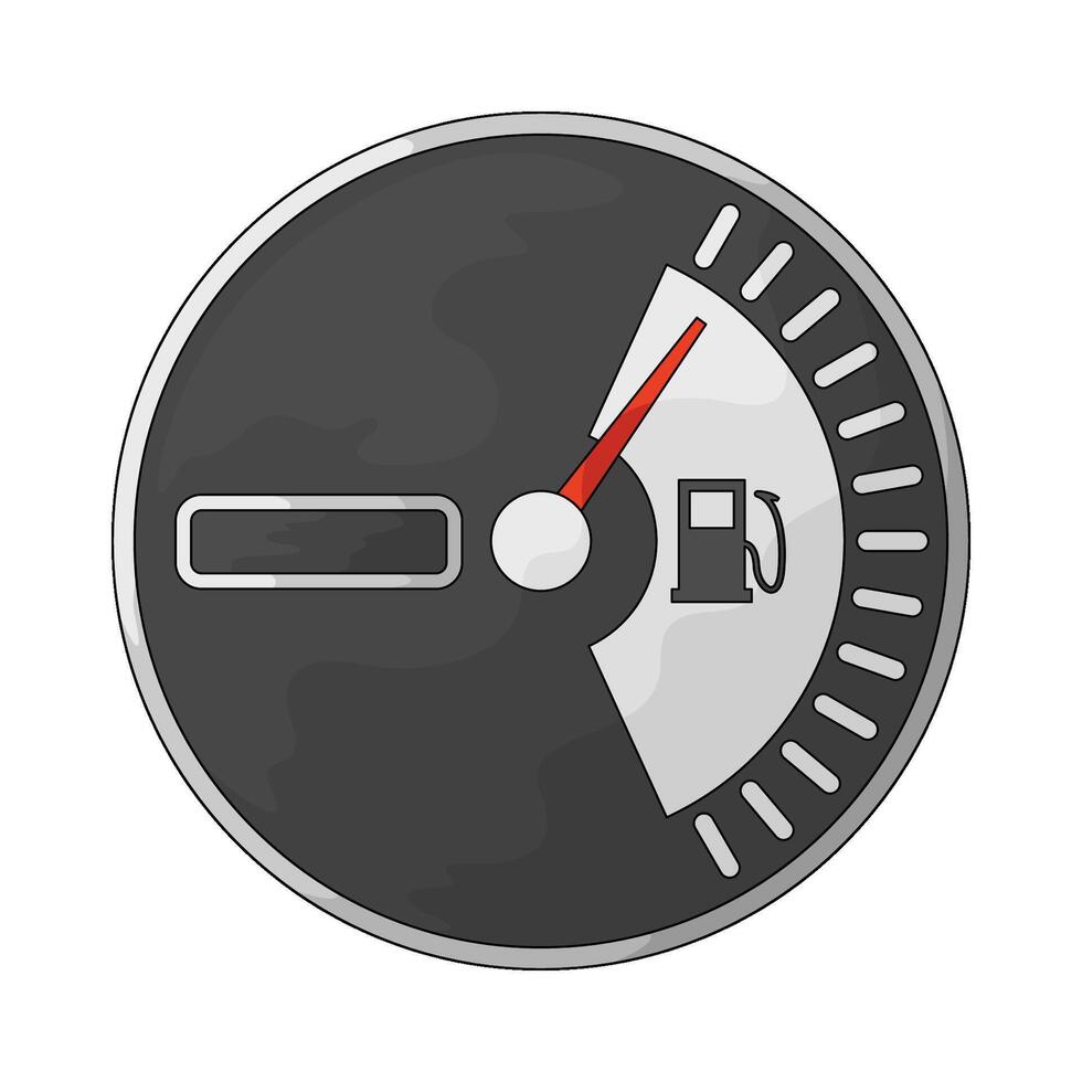 illustration of fuel meter vector