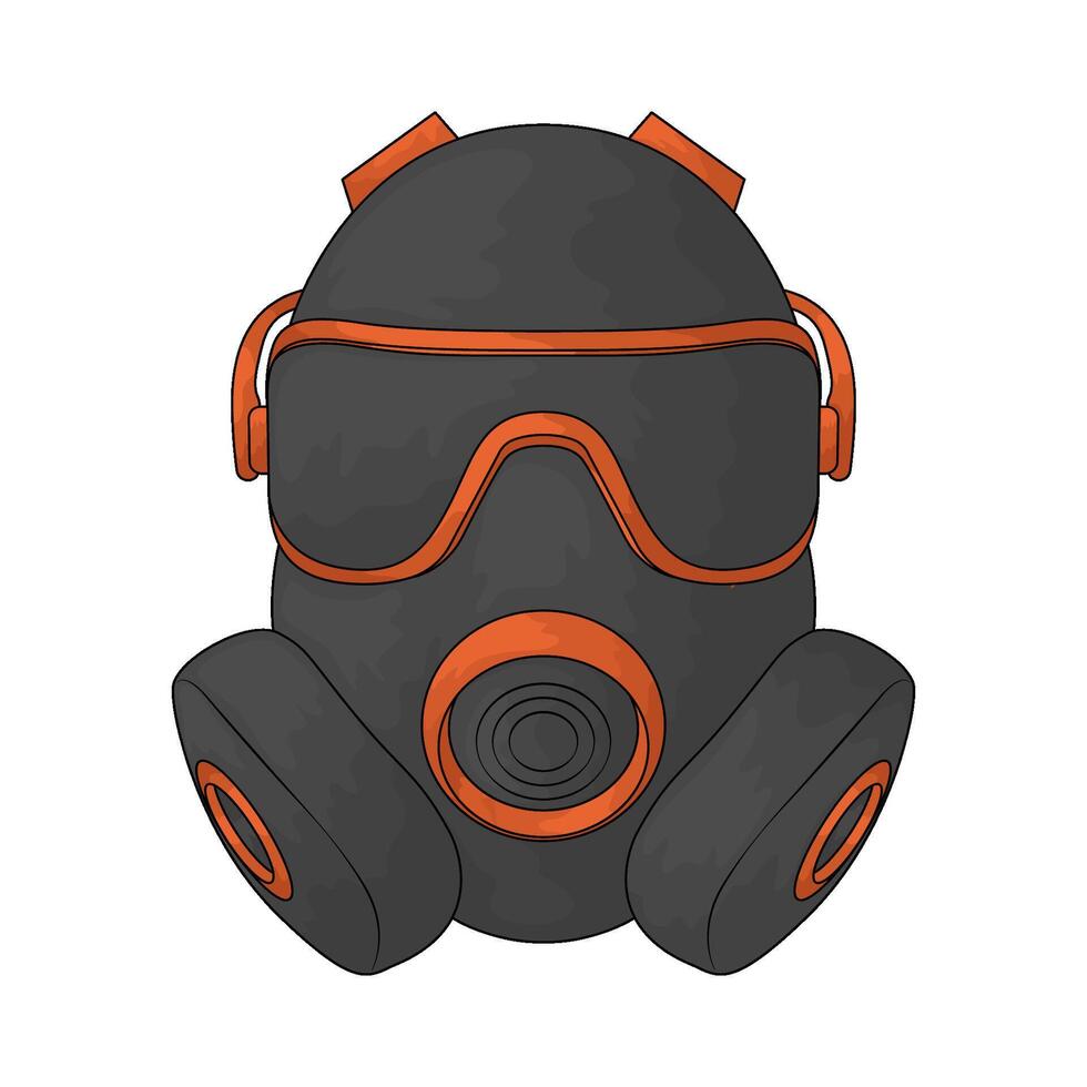 industrial gas mask vector