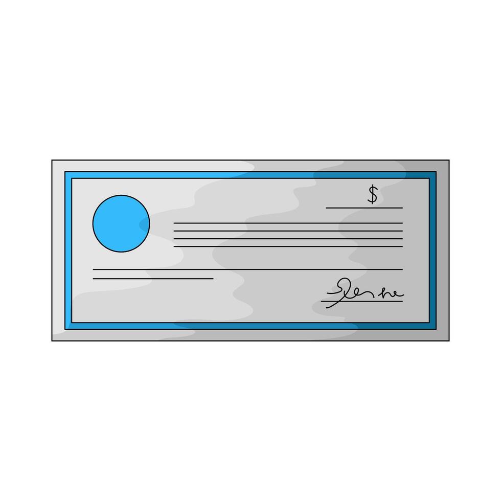 illustration of Paycheck vector