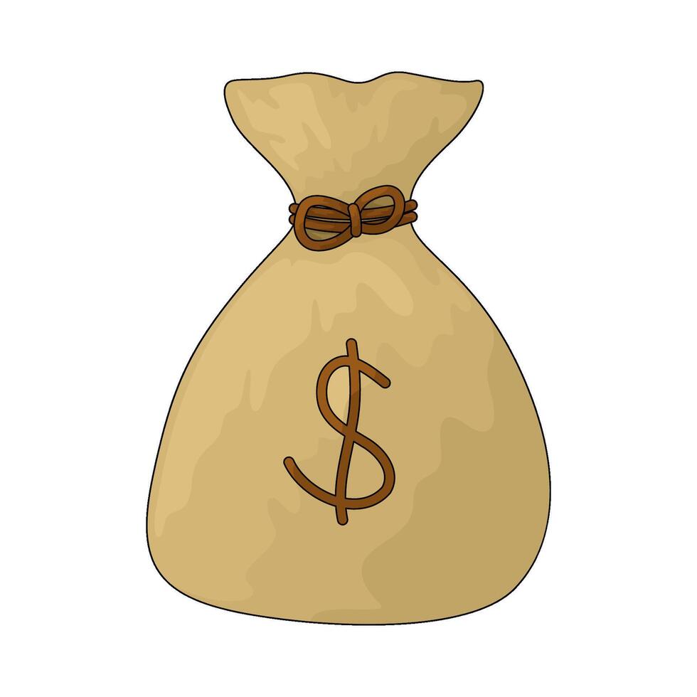 illustration of a money bags vector