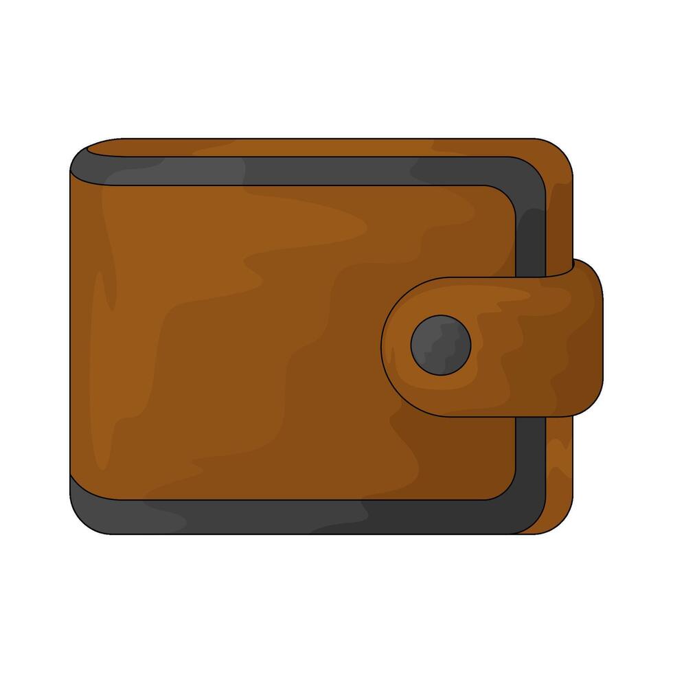illustration of closed wallet vector