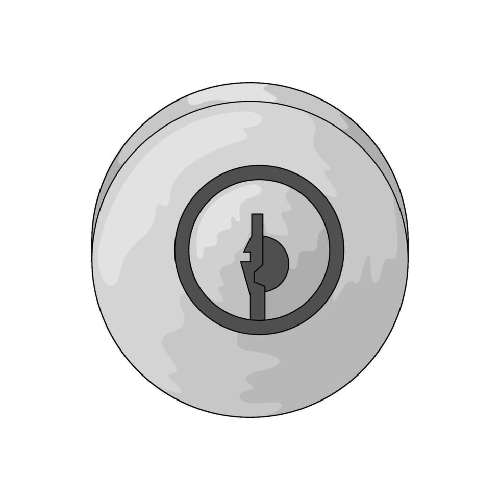door keyhole illustration vector