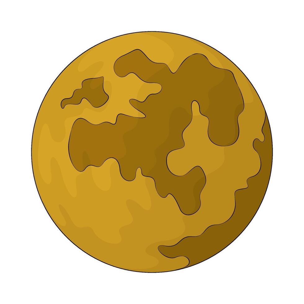 the space planet vector