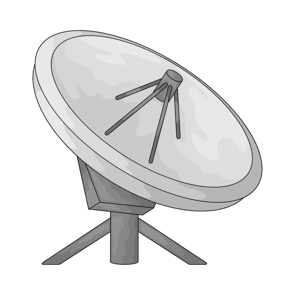 the satellite dish vector