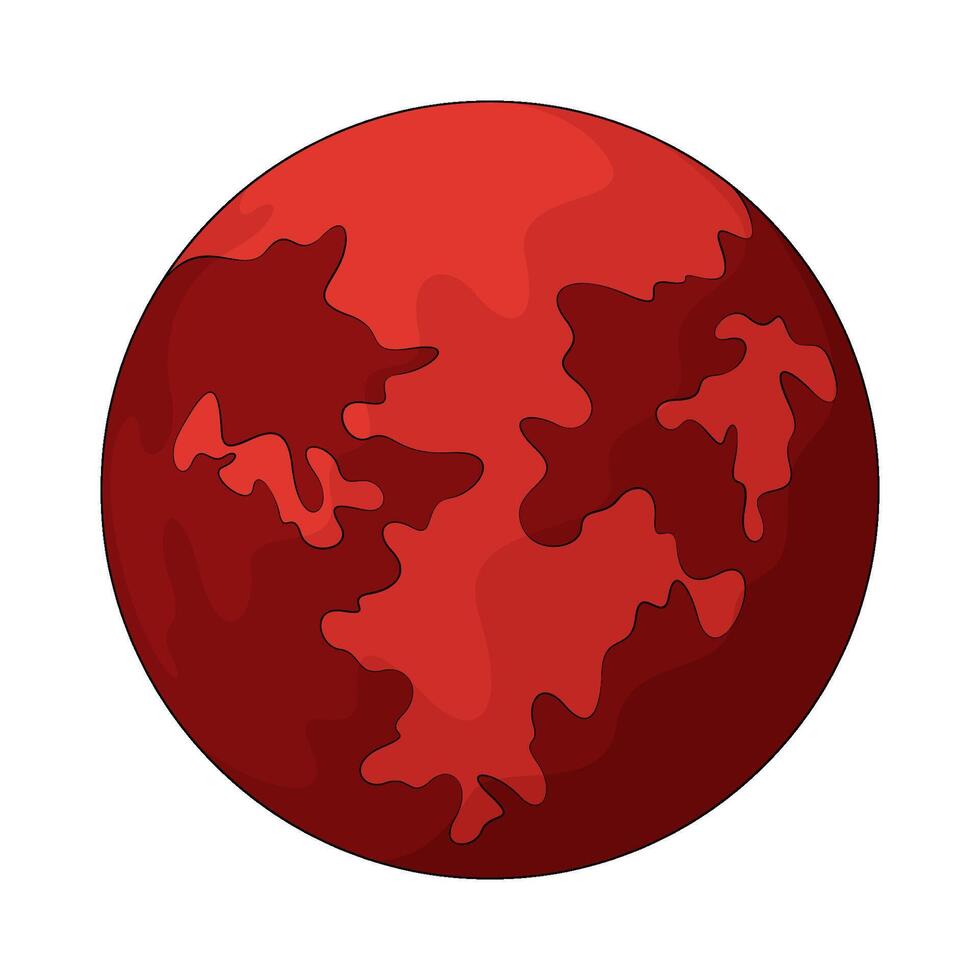 the red planet vector