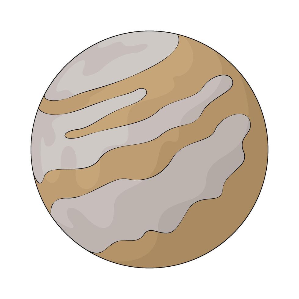 the jupiter planet vector