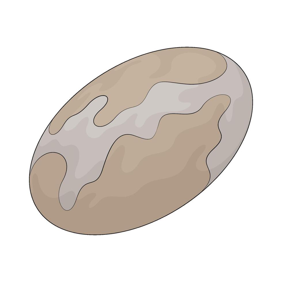the oval planet vector