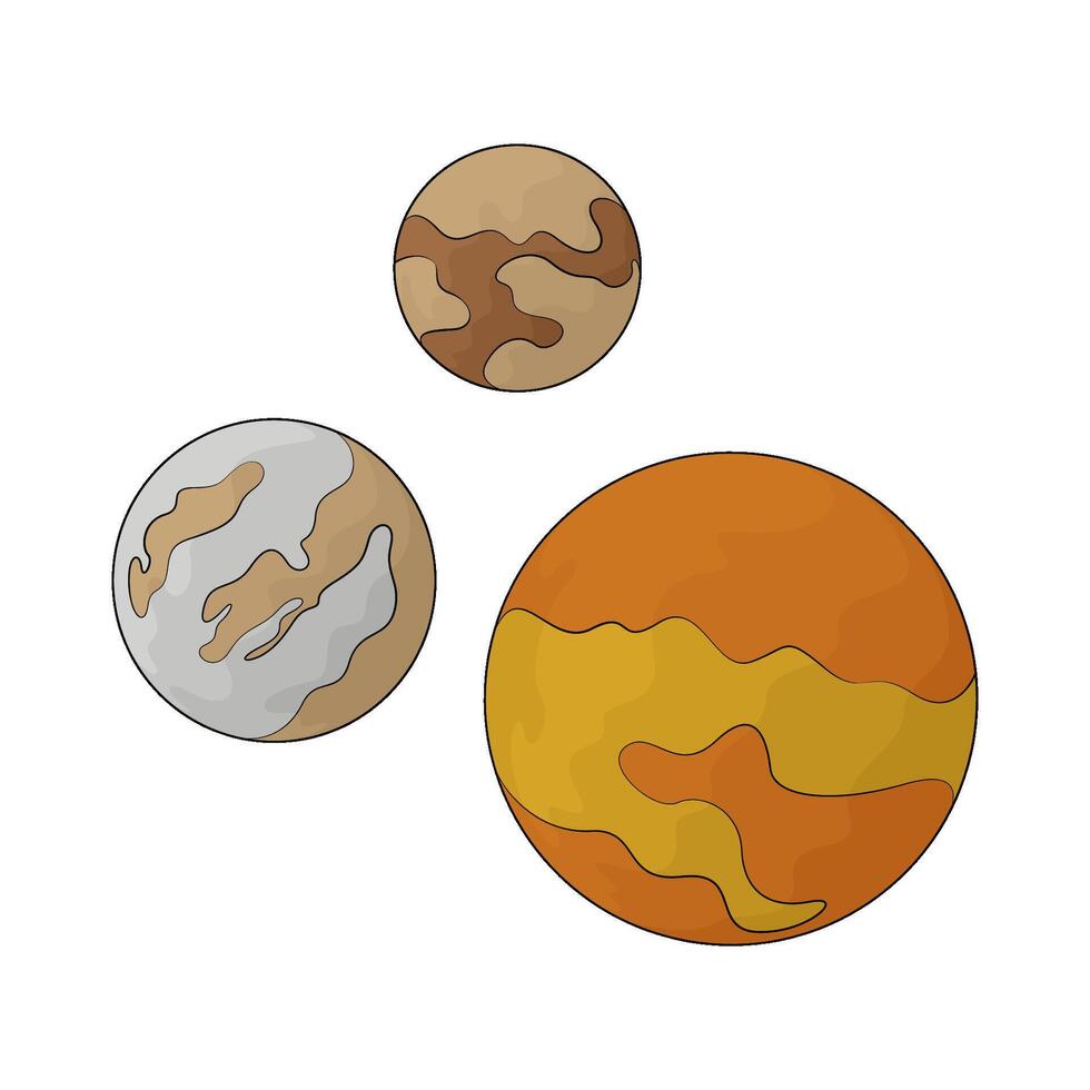 the planets illustration vector