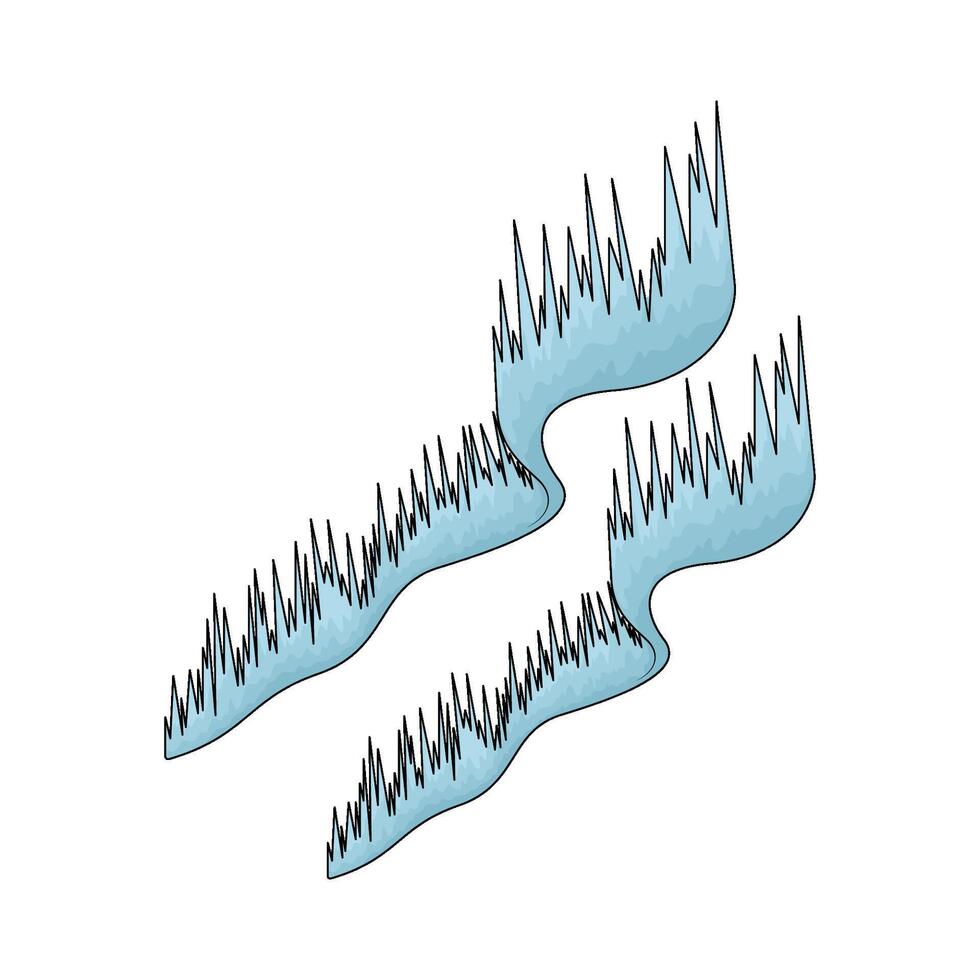 the aurora borealis vector