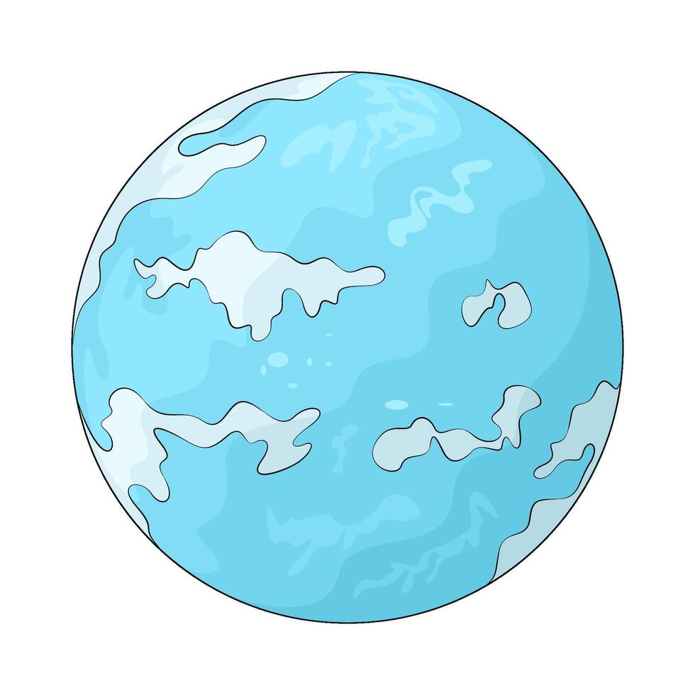 illustration of the space planets vector