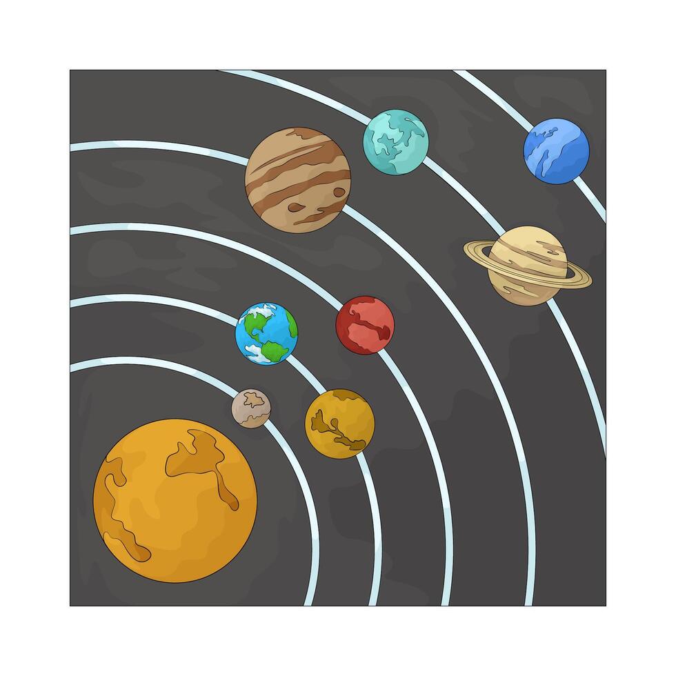 the solar system vector