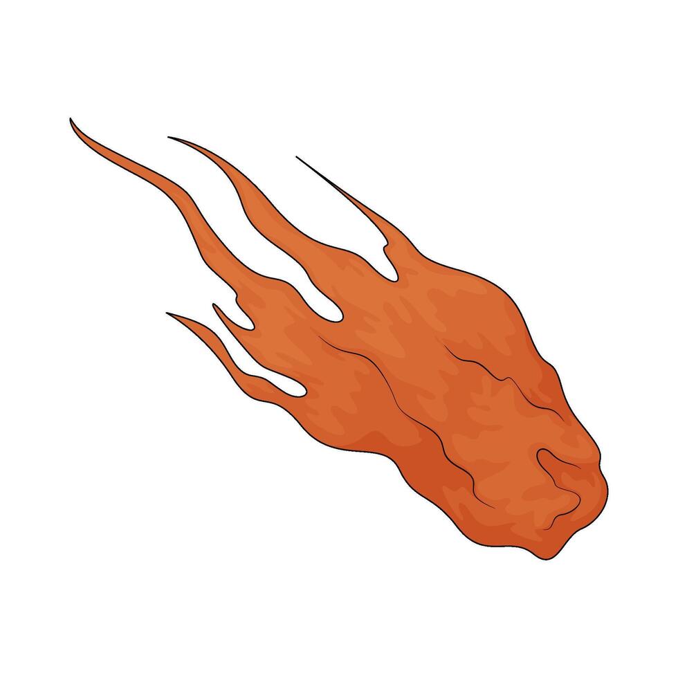 the meteor illustration vector