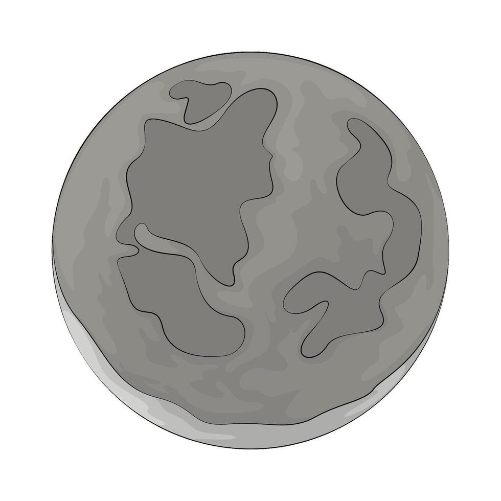 the full moon vector