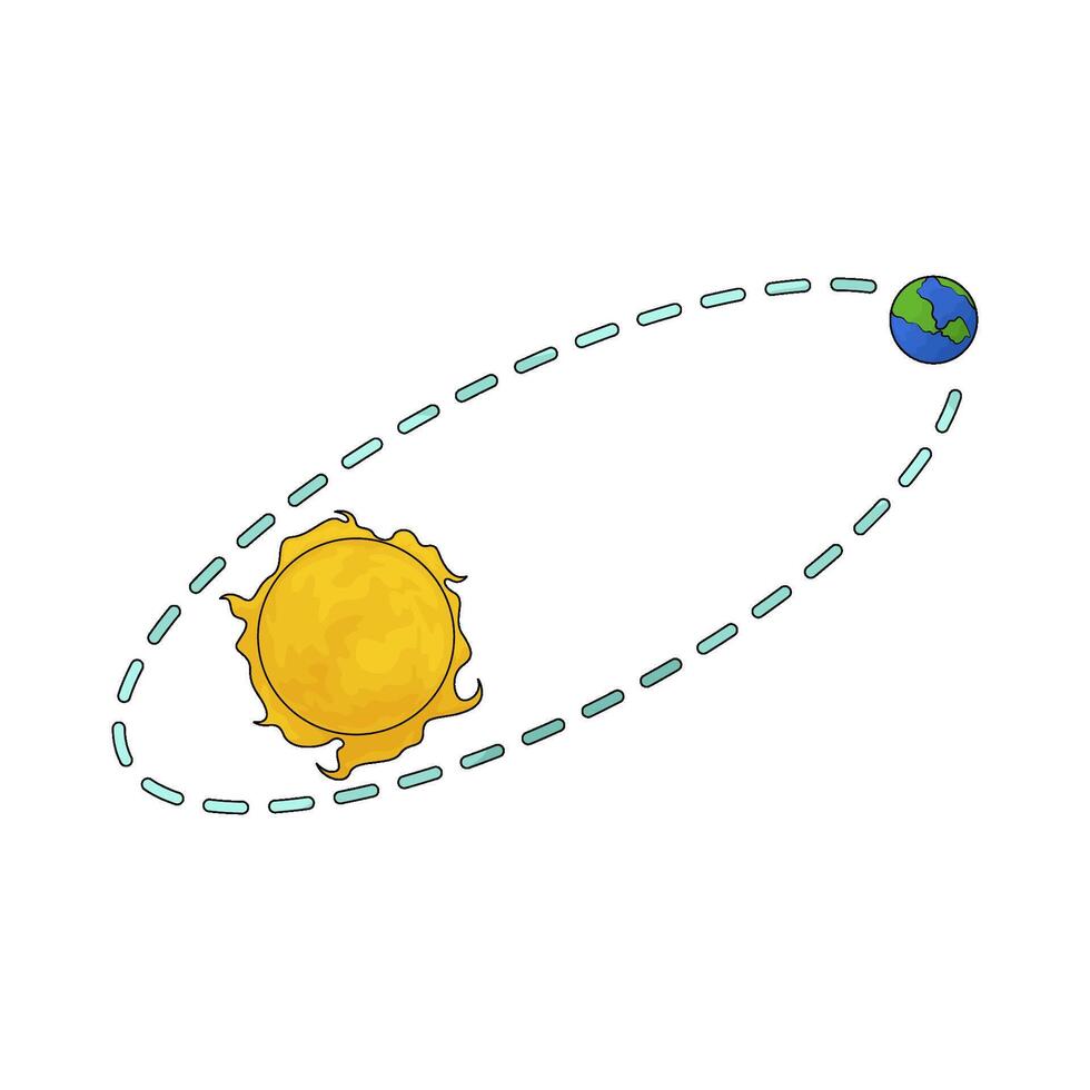 space Heliocentric illustration vector