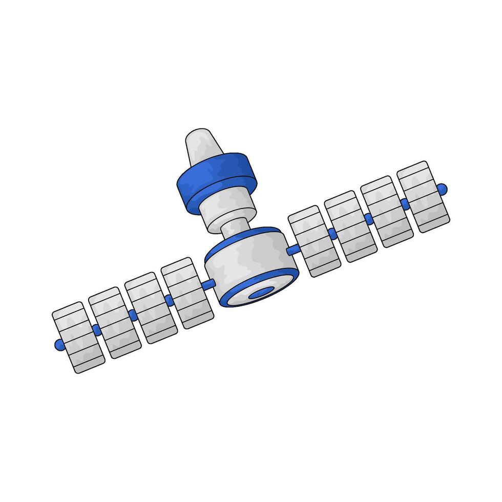 the space satellite illustration vector