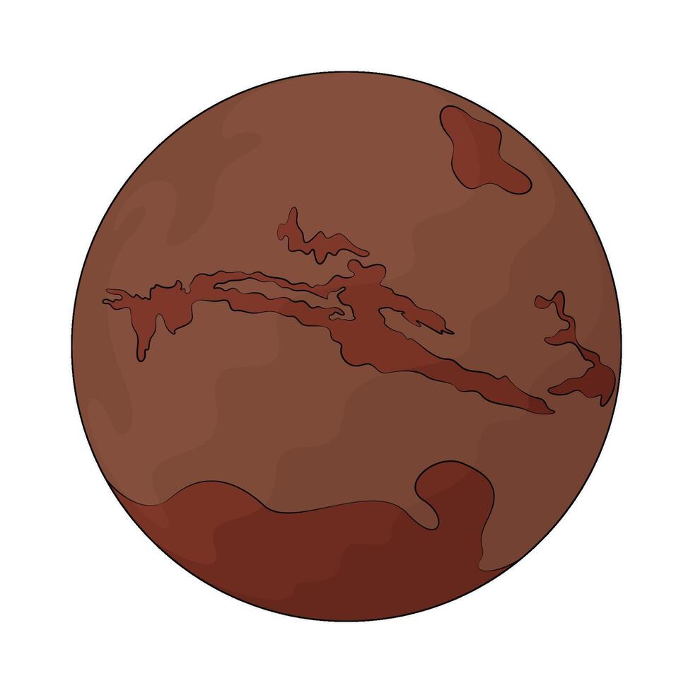 illustration of a planet in space vector