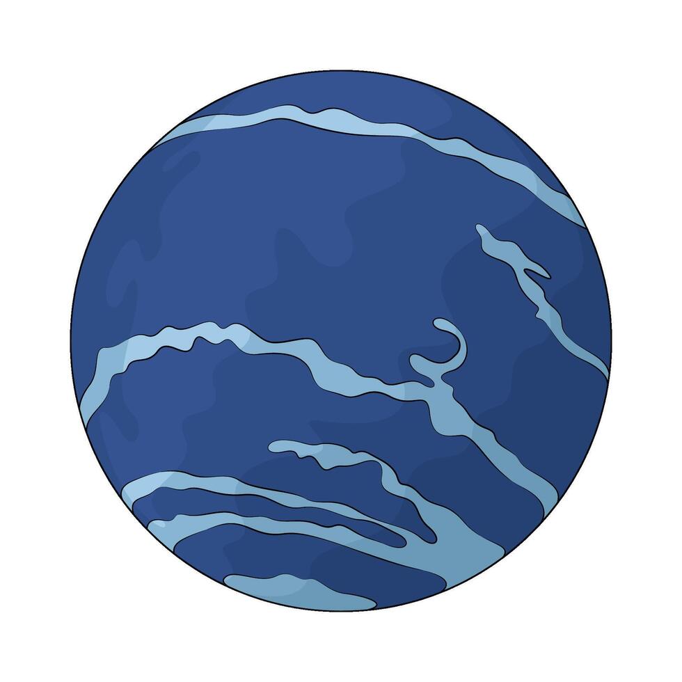 the neptune planet illustration vector