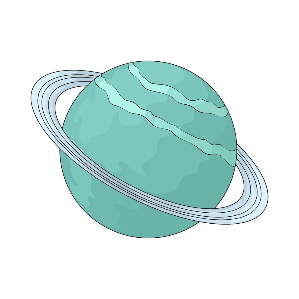 the uranus planet vector