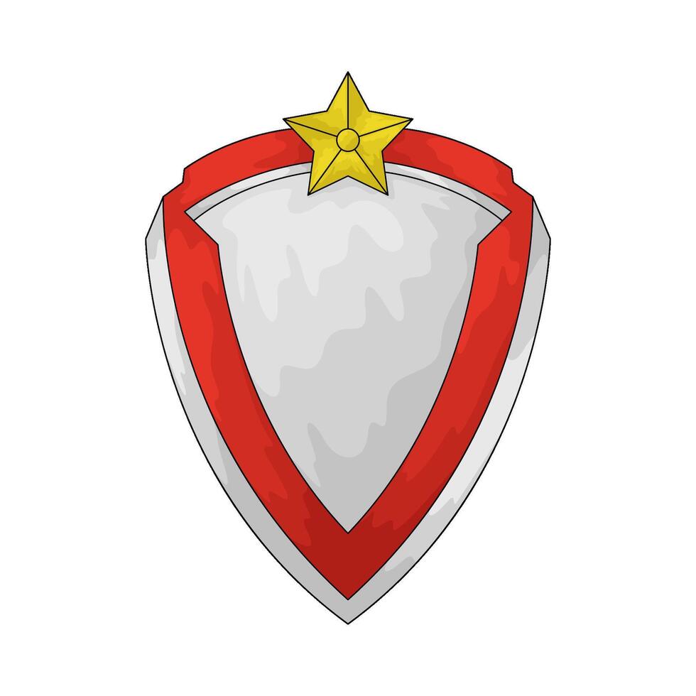 Reward shield illustration vector
