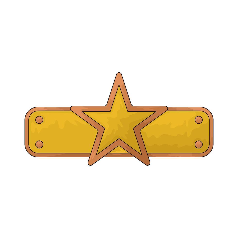 gold star award vector