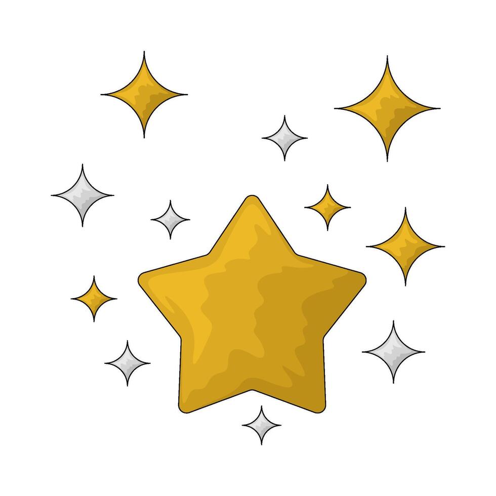 illustration of shining star vector