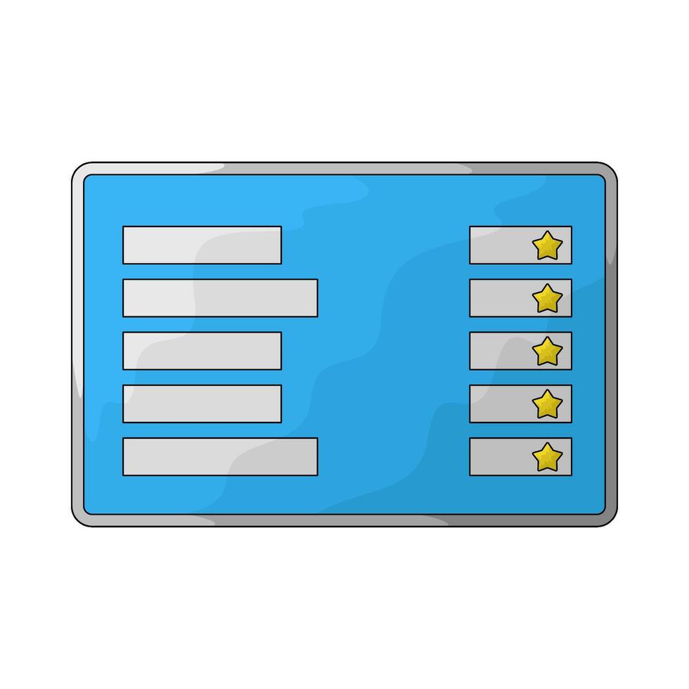 Reward score illustration vector
