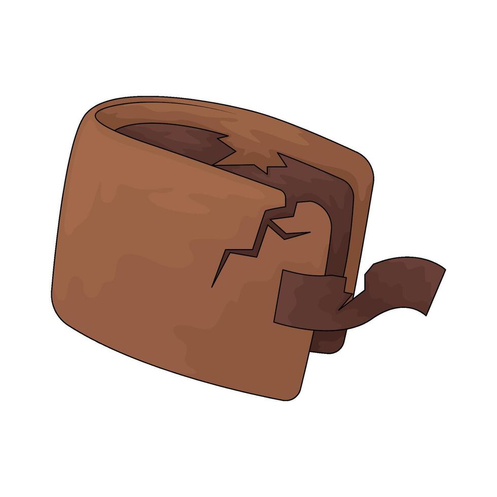 illustration of dirty wallet vector