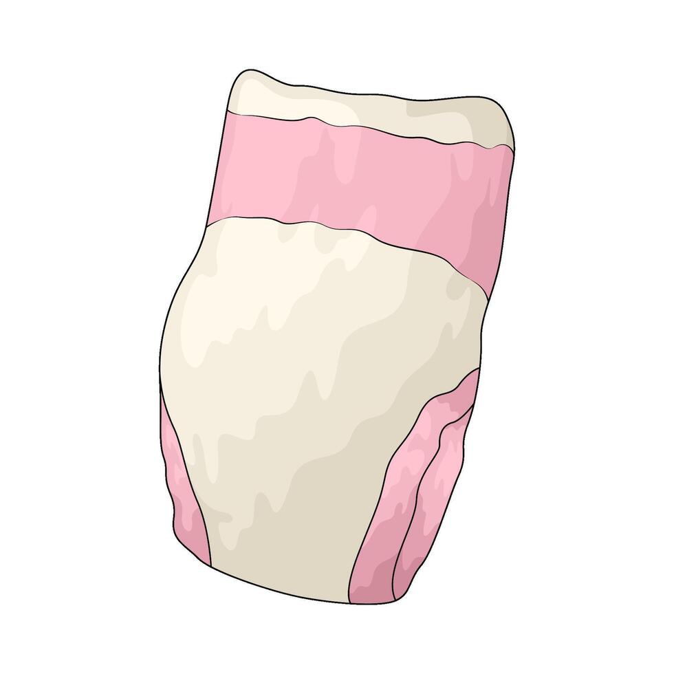 baby diapers illustration vector