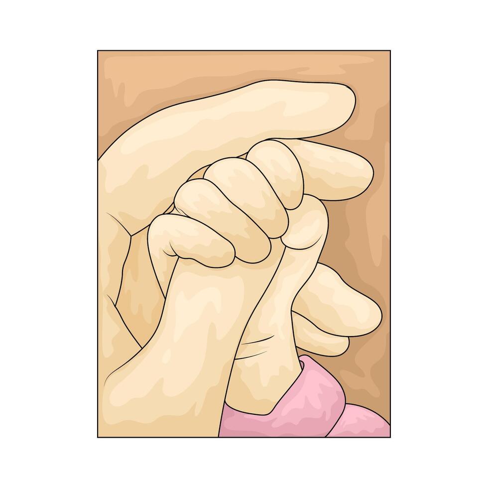 baby hands illustration vector