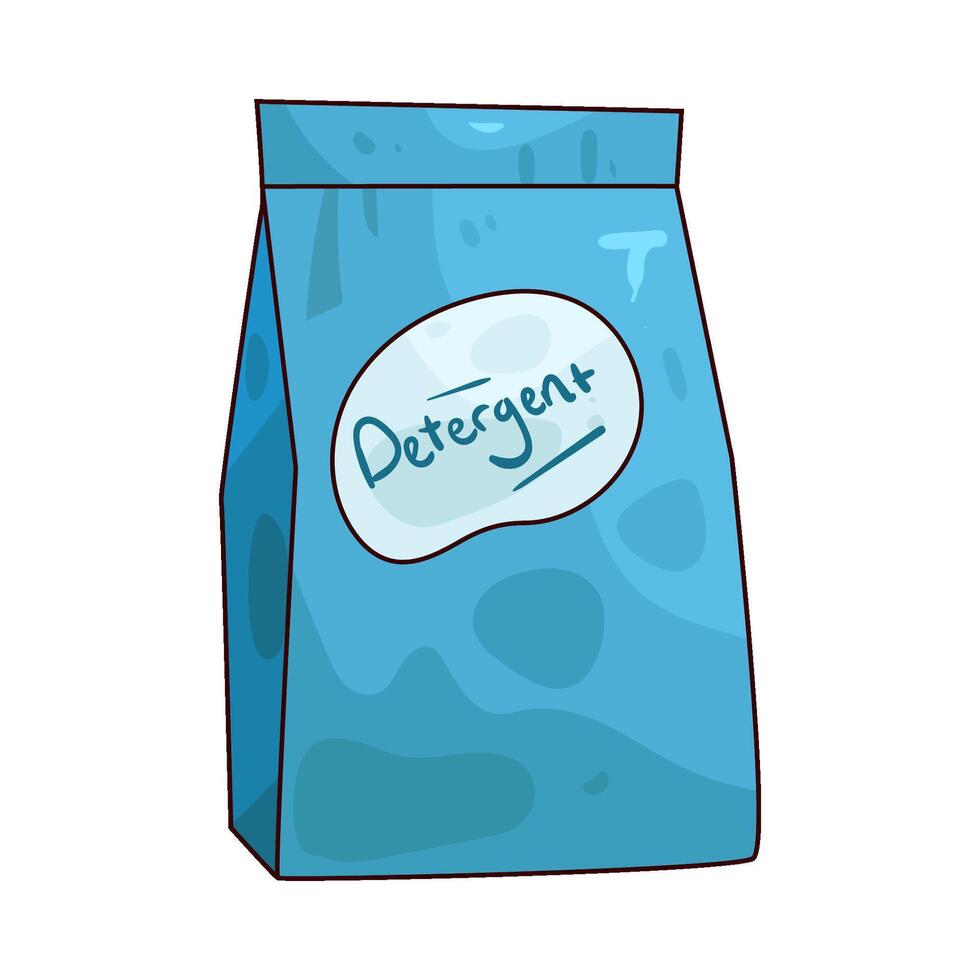 detergent pack illustration vector