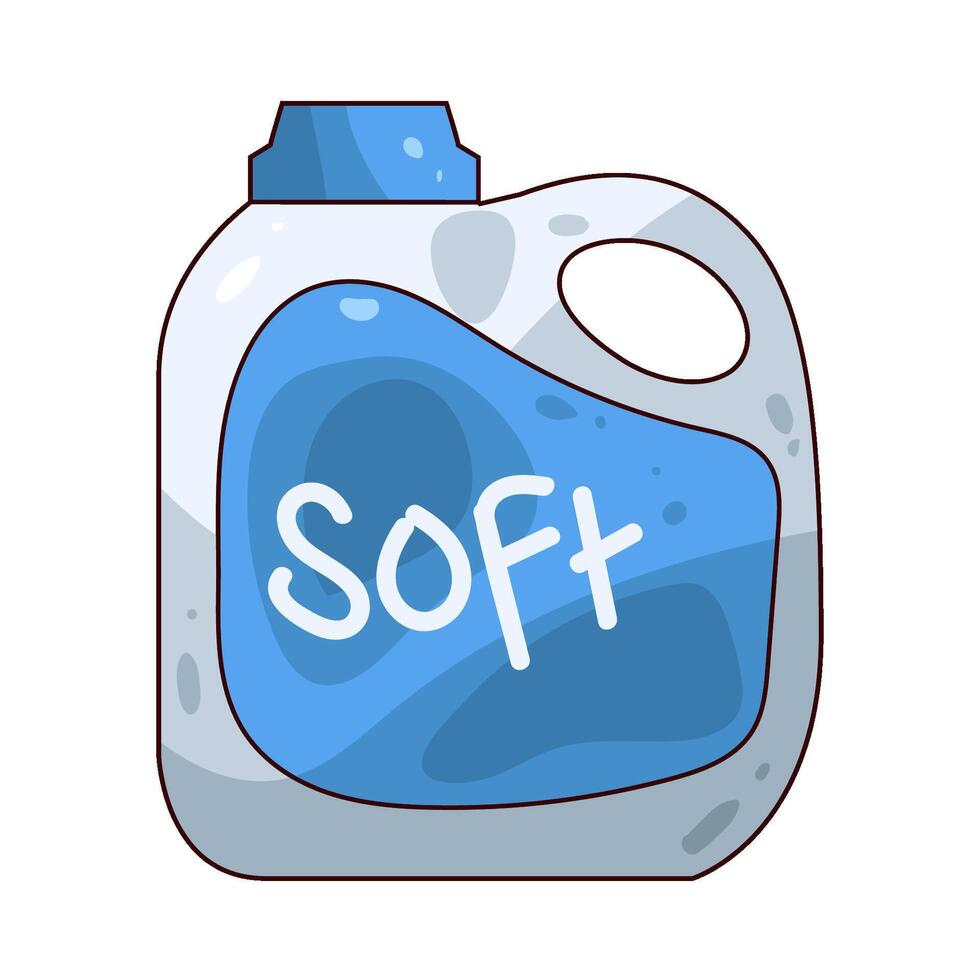 softener bottle illustration vector