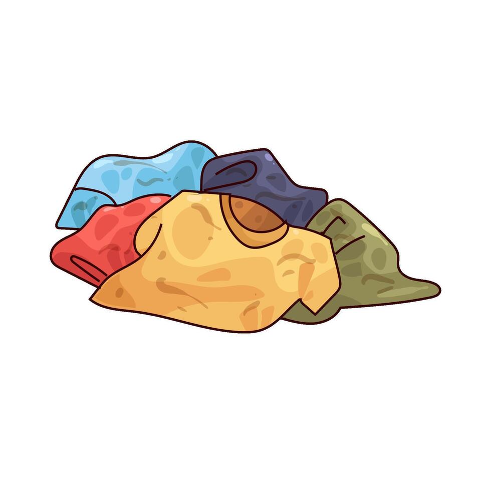 pile of dirty clothes vector