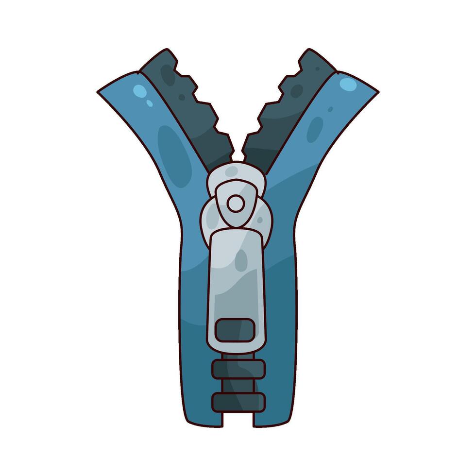 sewing zipper illustration vector