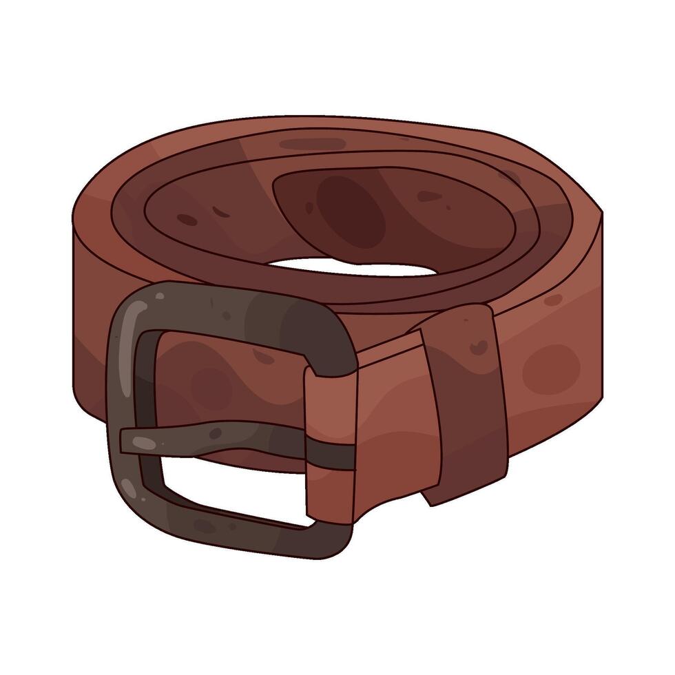leather belt illustration vector