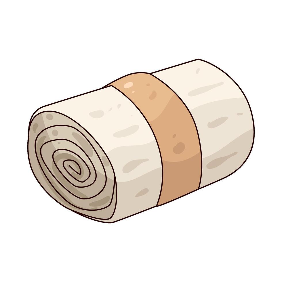 rolled towels illustration vector