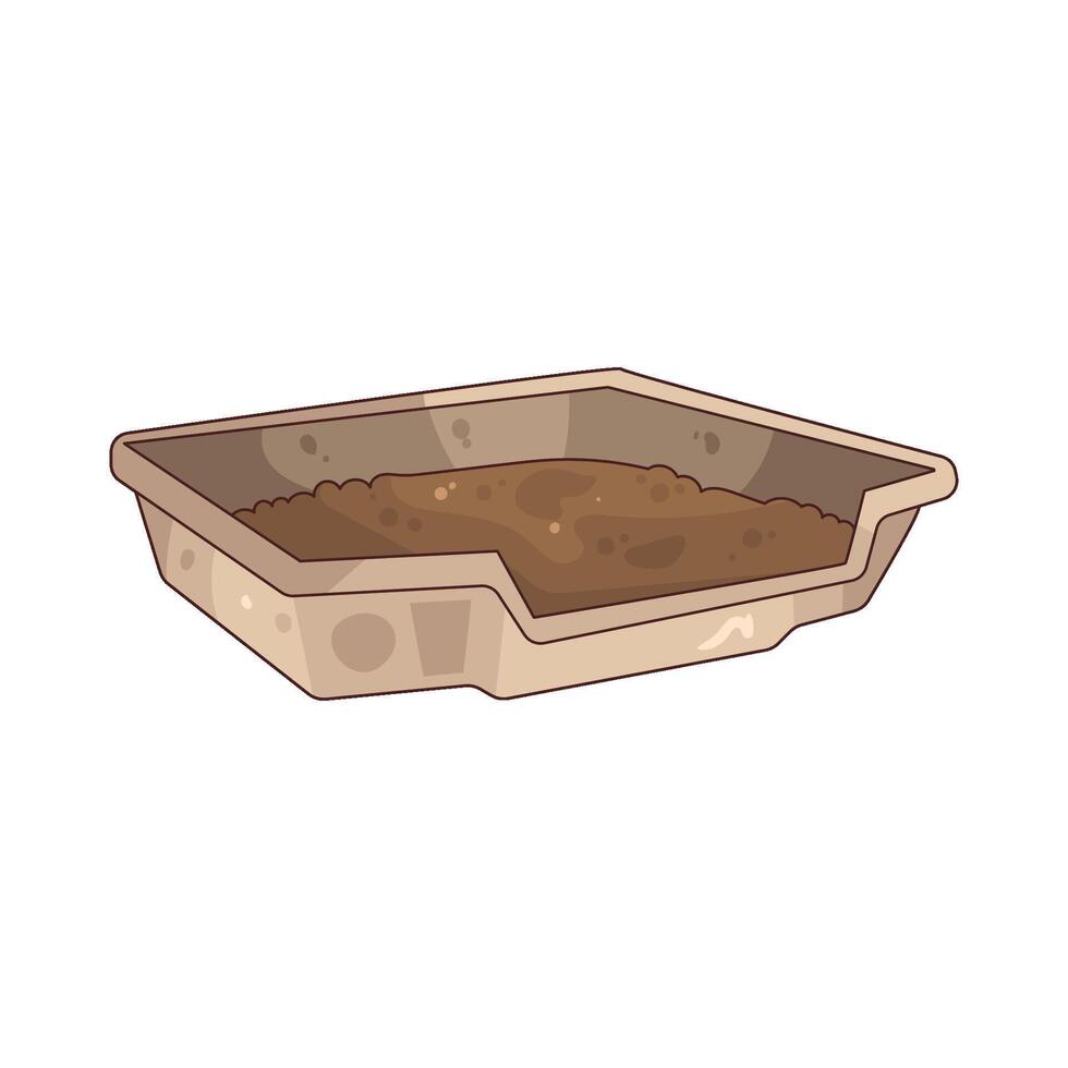 Pet Litter box vector