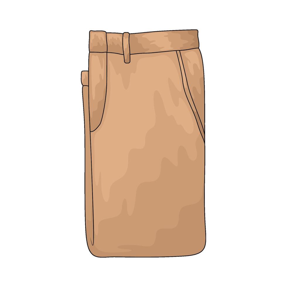 folded pants illustration vector