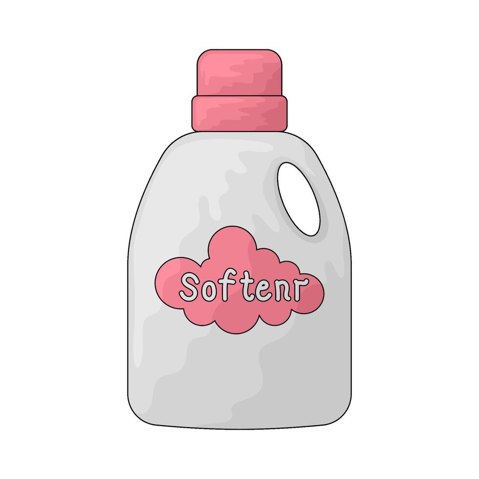 laundry softener bottle vector