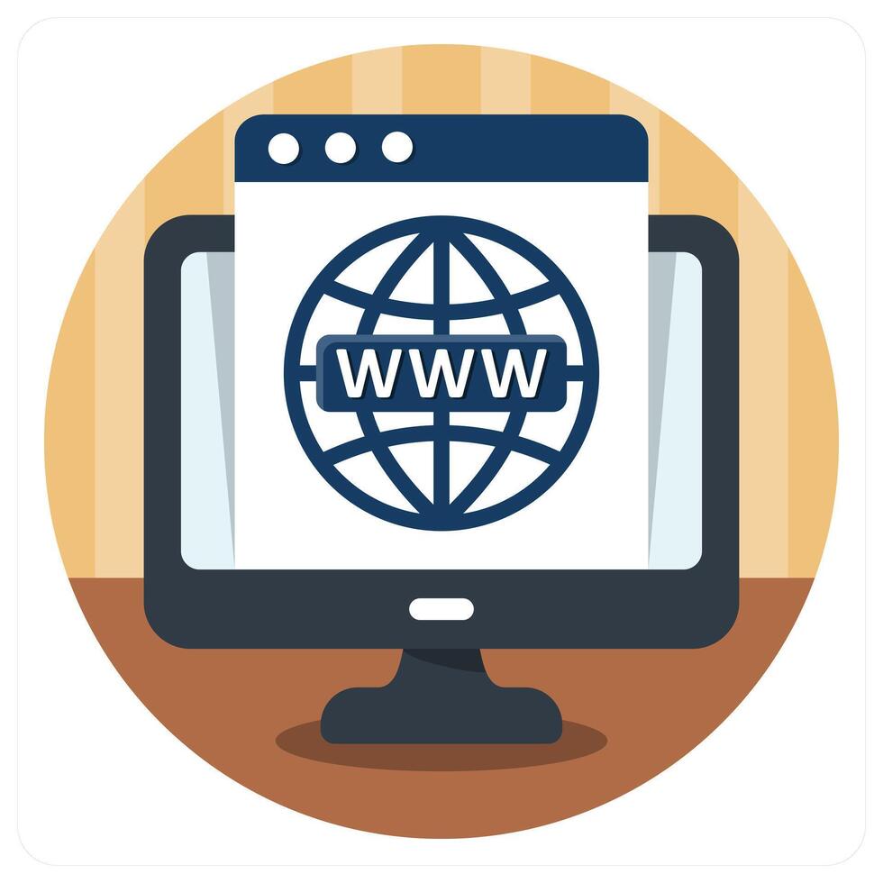 Domain and internet icon concept vector