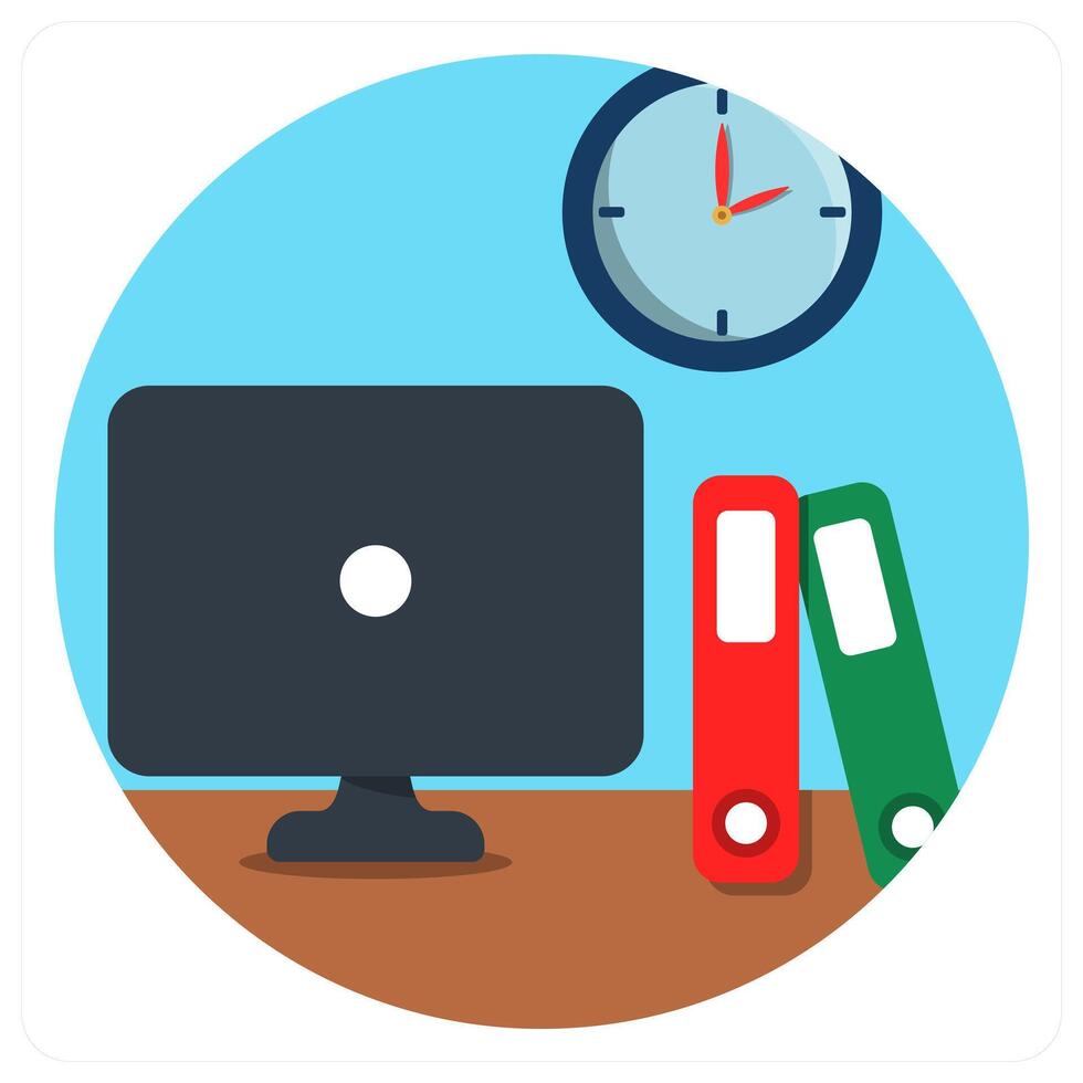 Working Table and furniture icon concept vector