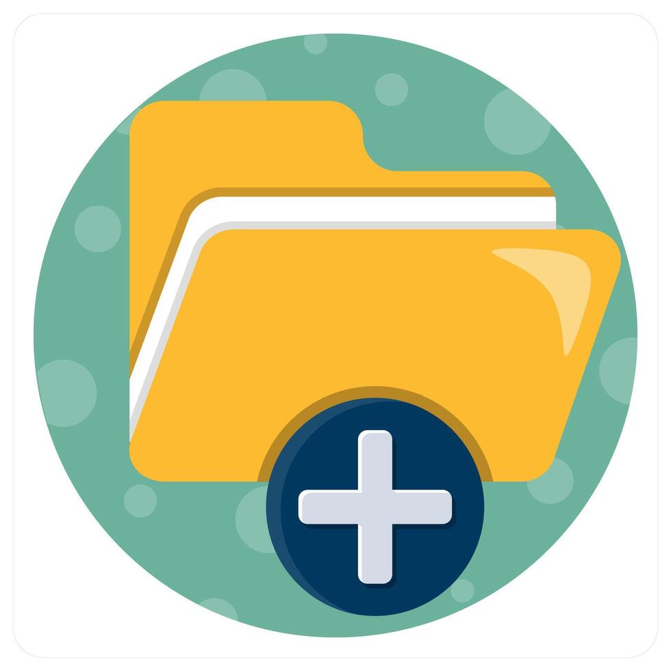 Add Folder and directory icon concept vector