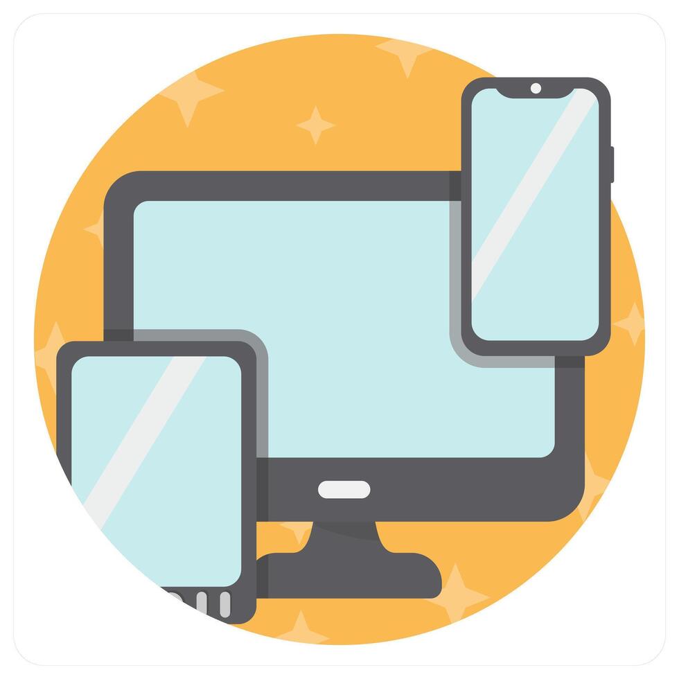 Responsive and design icon concept vector