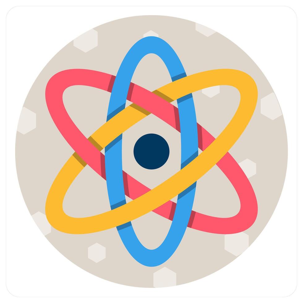 Atom and chemistry icon concept vector