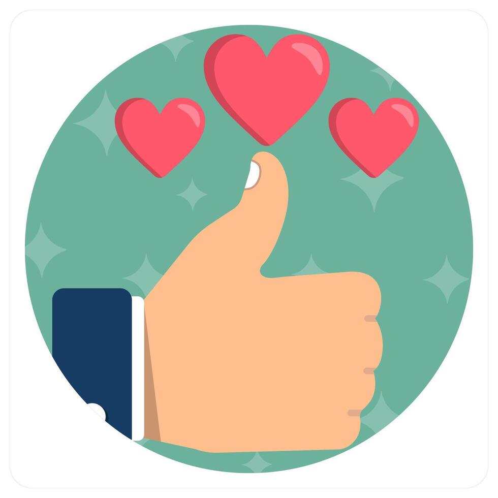 Thumbs Up icon concept vector