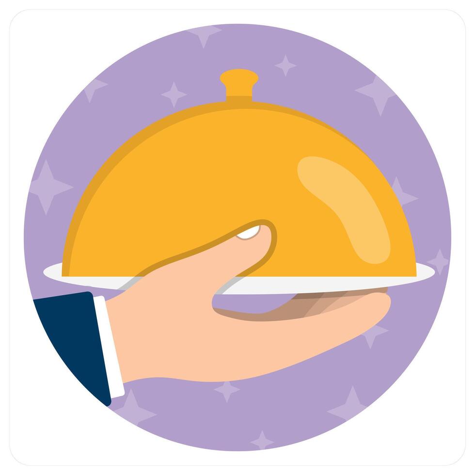 Dish icon concept vector