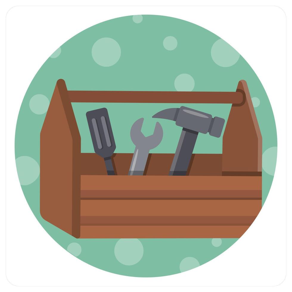 Tool Kit and repair icon concept vector