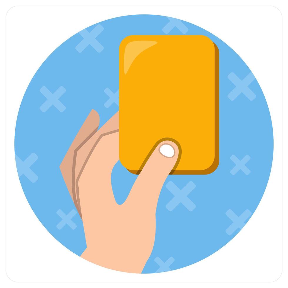 Yellow Card icon concept design vector